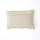 Linen Printed Lumber Throw Pillow 16x24 Brown & Green