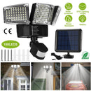 Solar Lights Outdoor 188 LEDs 1600lm Solar Security Lights Motion Sensor Lights 270¡Lighting Angle Waterproof Dusk to Dawn Solar Wall Lights 360¡Rotat