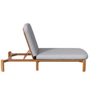 Outdoor Chaise Lounge With Adjustable Backrest