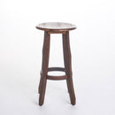 Primrose Outdoor Acacia Wood Barstools With Foot Rest (Set of 2) - Dark Brown by HouseOfZazla