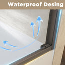 Double Sliding Shower Door With Explosion Proof Film by HouseOfZazla