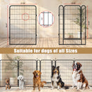 6 Panels Heavy Duty Metal Playpen with door,39.37"H Dog Fence Pet Exercise Pen for Outdoor, Indoor