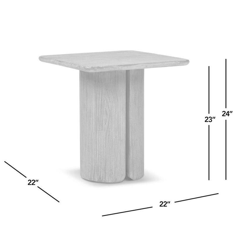 Sonoma - Square Pedestal Side Table - Antique Brown, photo 12 of 13