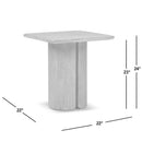 Sonoma - Square Pedestal Side Table - Antique Brown by HouseOfZazla