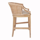 Casual Handcrafted Rattan Counter Stool by HouseOfZazla