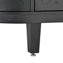 Accent Storage Cabinet Sideboard Wooden Cabinet with Antique Pattern Doors for Hallway, Entryway, Living Room, Bedroom