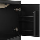 Elegant Fluted Bathroom Vanity With Sink, Soft Close Doors & Drawer by HouseOfZazla