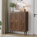 Shoe Cabinet, Storage Unit For Hallways - Walnut