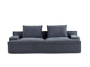 Nimbus - Oversized Full Foam 4 Seater Couch For Living Room Upholstered In Soft, Wide Armrests by HouseOfZazla