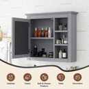 Wall Mounted Medicine Cabinet With Mirror And 3 Open Shelves