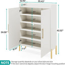 6 Tier Entryway Shoe Cabinet With Doors by HouseOfZazla