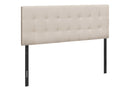 Queen Size Upholstered Transitional Beige Headboard by HouseOfZazla