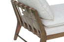 Daybed With Strap Detail - White