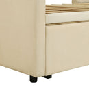 Twin Size Upholstered Daybed With Pop Up Trundle by HouseOfZazla