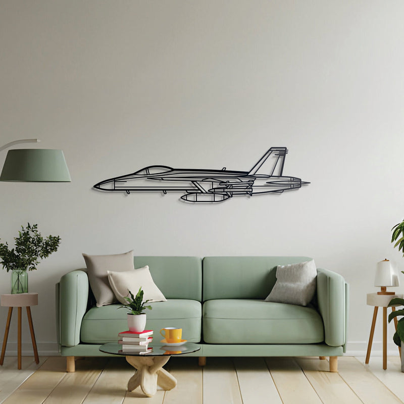 F-18 Hornet Metal Aircraft Wall Art - NCP0077