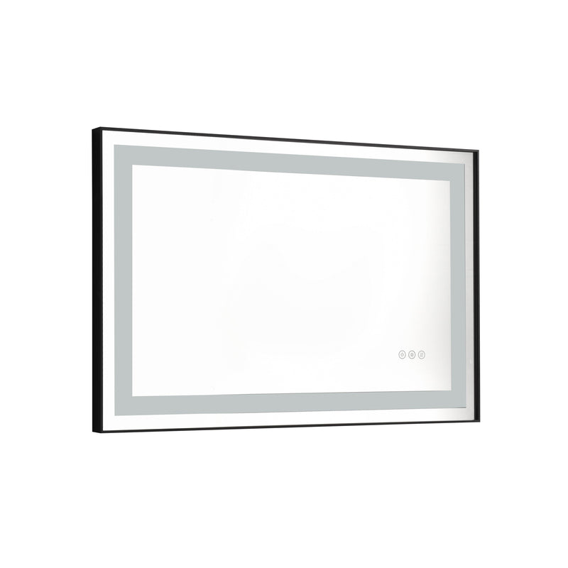 36x24 LED Lighted Bathroom Wall Mounted Mirror with High Lumen+Anti-Fog Separately Control