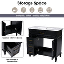 Bathroom Vanity With Sink, Freestanding Cabinet & Drawers