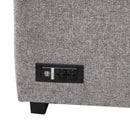 83.8" Reversible Sectional Pull-Out Sofa Bed L-Shaped Corner Sofa Couch with Storage Chaise, USB Ports, Power Sockets, Cup Holder for Living Room, Bedroom, Study,Light Gray