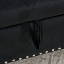 Storage Bench With Crystal Buttons And 1 Pillow For Bedroom by HouseOfZazla