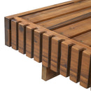 Lounge chaise Set, Acacia solid wood with  LOUNGE CUSHION (Dark Grey) - Matching Cream Version Available