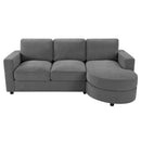 Modern L-Shaped Sectional Sofa With Curved Chaise, USB Ports, And Side Storage Pockets by Unique Piece Furniture