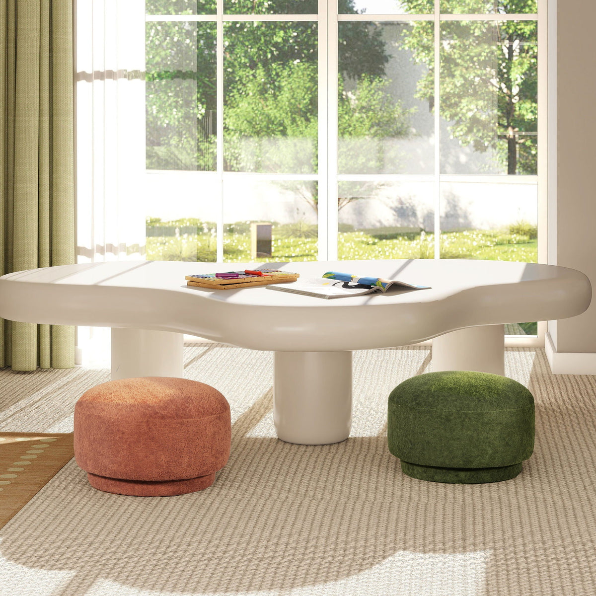 Fuji - Mushroom Footstool Ottoman, photo 26 of 28