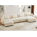 Super Comfort Oversized Modular Sectional Sofa With Movable Ottoman by HouseOfZazla