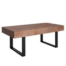 Rectangular Coffee Table With U-Shaped Legs Living Room - Multi by HouseOfZazla