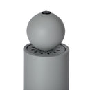 34.25'H Light Gray Metal Cutout Outdoor Water Fountain with LED Lights by HouseOfZazla