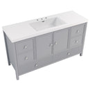 Bathroom Vanity With Separate Sink, Soft Close Doors And 4 Drawers by HouseOfZazla