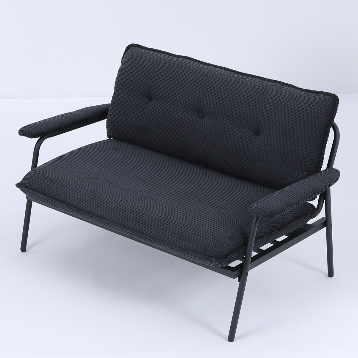 Modern Metal Frame Sofa With Sponge Filling For Compact Spaces And Versatile Use, photo 3 of 11
