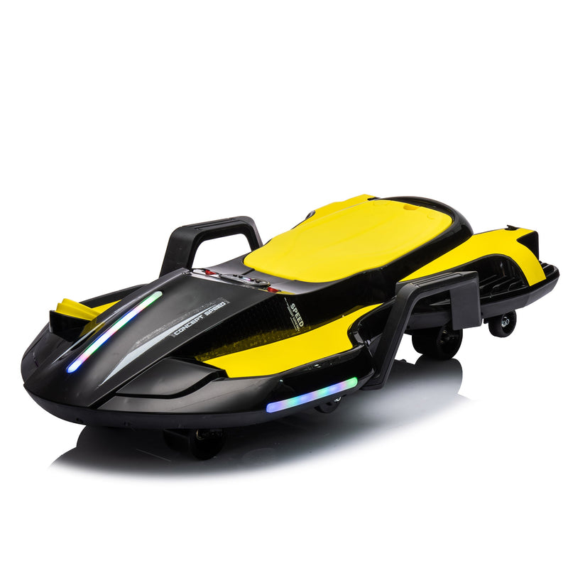 24V Kids Ride On Electric scooter w/ helmet knee pads,24v ride on toy for kids,Spray function,2WD 400w wheel-hub motor,5.59-6.84MPH,Gravity Steering,Use for 1-2 hours,Exercise your child age 6+.