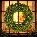 48in Pre-Lit Norwegian Spruce Christmas Wreath