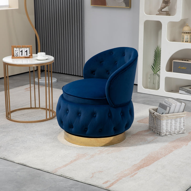 360 Degree Swivel Cuddle Barrel Accent Storage Chairs, Round Armchairs with Wide Upholstered, Fluffy Velvet Fabric Chair for Living Room, Bedroom, Office, Waiting Rooms