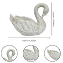 12.8'' Tall Vintage Swan Statue Planter