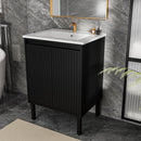 Bathroom Vanity With Ceramic Sink, Floor-Standing Design, Soft-Closing Drawers by HouseOfZazla