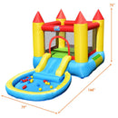 Kids Inflatable Bounce House Castle with Balls Pool and Bag by LJGDeals