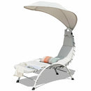 Patio Hanging Swing Hammock Chaise Lounger Chair with Canopy by LJGDeals