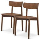 Dining Chair (Set of 2) - Rich Walnut by HouseOfZazla