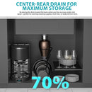 Finish Undermount Stainless Steel Kitchen Sink 32" X 19" 16 Gauge Deep Single Bowl by HouseOfZazla