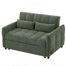 Loveseat Sofa Pull-Out Bed With Adjustable Backrest, 3 USB Ports And 2 Lumbar Pillows For Living Room by HouseOfZazla