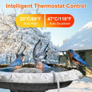70W Outdoor Bird Bath Heater Winter Deicer with Thermostat, Auto Shutoff & Waterproof Design by GBruno Store