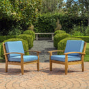 Shynel - Outdoor Seating Group With Cushions 4 Person Comfortable Design - Teak