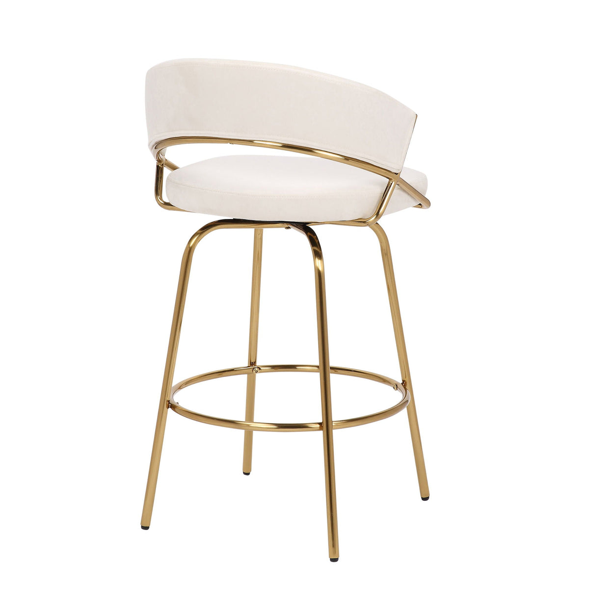 Jie - Glam Fixed Height Counter Stool (Set of 2), photo 13 of 15