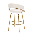 Jie - Glam Fixed Height Counter Stool (Set of 2) by HouseOfZazla