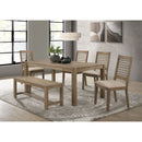 Malvika - Trestle Base Dining Bench - Brown by HouseOfZazla