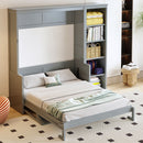 Sturdy Murphy Bed With Desk And Bookshelf by HouseOfZazla