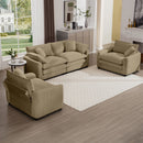 Elegant Oversized Sectional Sofa Set With Deep Seats And Flexible Layout by HouseOfZazla