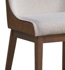 Ginny - Boucle Velvet Side Chair (Set of 2) - Walnut by HouseOfZazla