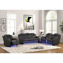 Benz - Power Recliner Set With LED Lighting And USB Charging by HouseOfZazla